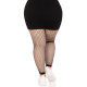 Панчохи Leg Avenue Industrial Net footless tights Black 1X/2X-4