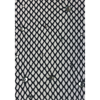 Leg Avenue Rhinestone micro net tights Black O/S