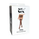 Комплект пояс та панчохи Art of Sex - Deily, колір чорний, розмір S-2