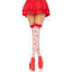 Панчохи Leg Avenue Polka Dot Mushroom Thigh Highs One Size-1