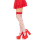 Панчохи Leg Avenue Polka Dot Mushroom Thigh Highs One Size-3