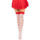 Панчохи Leg Avenue Polka Dot Mushroom Thigh Highs One Size-4