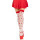 Панчохи Leg Avenue Polka Dot Mushroom Thigh Highs One Size-2