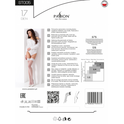 Панчохи ST005 5 bianco - Passion
