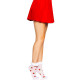 Leg Avenue Strawberry ruffle top anklets-5