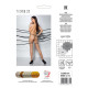 Тілесні колготки з відкритим доступом, контрастні шортики TIOPEN 011 beige 3/4 (20 den) — Passion-5