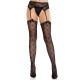 Колготки-панчохи Leg Avenue Heart Garterbelt Stockings One Size Black-1