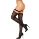Панчохи Leg Avenue Thigh highs with garter top Black One Size-1