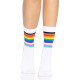 Leg Avenue Pride crew socks Rainbow