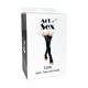 Панчохи Art of Sex - Lora з відкритими пальцями та п'ятою, розмір S, з ефектом голограми-2