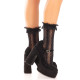 Шкарпетки ажурні з рюшами Leg Avenue Mini Bow Lace Anklet Black-4
