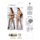 Еротичні колготки TIOPEN 004 nero 1/2 (fishnet 40 den) - Passion, імітація панчох і пояса-5