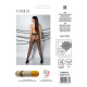 Колготки з відкритим доступом, контрастні шортики TIOPEN 011 beige 3/4 (20 den) — Passion-5