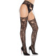Колготки Leg Avenue Net Stockings with Attached Garter Belt One Size Black-3