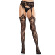 Колготки Leg Avenue Net Stockings with Attached Garter Belt One Size Black-2