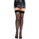 Панчохи Leg Avenue Worship Me Cross Net Thigh Highs One Size-4