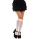 Шкарпетки ажурні з рюшами Leg Avenue Sweetheart Ruffle Cuff Knee Highs White, високі-4