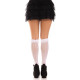 Шкарпетки ажурні з рюшами Leg Avenue Sweetheart Ruffle Cuff Knee Highs White, високі-5