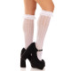 Шкарпетки ажурні з рюшами Leg Avenue Sweetheart Ruffle Cuff Knee Highs White, високі-1