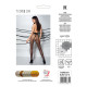 Колготки з відкритим доступом, імітація панчіх TIOPEN 014 black 1/2 (20 den) — Passion-5