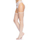 Leg Avenue Net stockings with garter belt White O/S-3