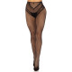 Панчохи Leg Avenue Crotchless Net Tights with Heart Backseam Black One Size-4