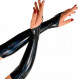 Вінілові мітенки Art of Sex - Lora довгі, розмір L, колір чорний з ефектом голограми