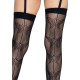 Leg Avenue butterfly backseam thigh highs Black O/S-3