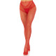 Панчохи Leg Avenue Crotchless Net Tights with Heart Backseam Red One Size-1