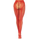 Панчохи Leg Avenue Crotchless Net Tights with Heart Backseam Red One Size-5