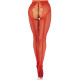 Панчохи Leg Avenue Crotchless Net Tights with Heart Backseam Red One Size-4