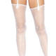 Панчохи Leg Avenue Daisy Dot Fishnet Stockings One Size White-1