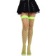 Панчохи у велику сітку Leg Avenue Fence Net Thigh Highs Neon Green, one size-3