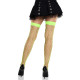 Панчохи у велику сітку Leg Avenue Fence Net Thigh Highs Neon Green, one size-1
