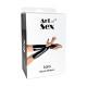 Вінілові міттинки Art of Sex - Lora короткі, размер M, колір чорний-2