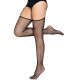 Панчохи Leg Avenue Daisy Dot Fishnet Stockings One Size Black-4