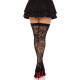 Панчохи Leg Avenue Wild rose net thigh highs One Size-1