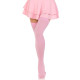 Щільні непрозорі панчохи Leg Avenue Opaque Nylon Thigh Highs Pink, One Size-2