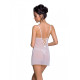Сорочка з вирізами на грудях + стринги LOVELIA CHEMISE white XXL/XXXL - Passion-1