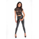 Топ Noir Handmade F303 Essence lace top with high collar - XXL-2
