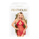Комплект сорочка у стилі 60-х та трусики з доступом Penthouse - Libido Boost Red S/M-2