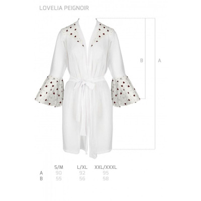 Повітряний пеньюар LOVELIA PEIGNOIR white S/M - Passion Повітряний пеньюар LOVELIA PEIGNOIR white S/M - Passion