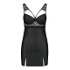 Бебі-дол з еко-шкіри та мережива Loona Chemise black S/M - Passion-4