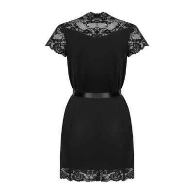 Obsessive 810-PEI-1 peignoir black L/XL Obsessive 810-PEI-1 peignoir black L/XL