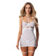 Бебі-долл дол Obsessive Arrowel White chemise 2XL/3XL