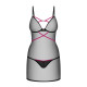 Пеньюар Obsessive Novenes chemise & thong XS/S-3