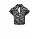 Топ Noir Handmade F303 Essence lace top with high collar - 3XL-4