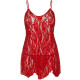 Пеньюар Leg Avenue Rose Lace Flair Chemise Red One Size-2