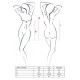 Прозора сорочка бебі дол JANET CHEMISE white L/XL - Passion, трусики-2