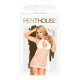 Комплект сорочка у стилі 60-х та трусики з доступом Penthouse - Libido Boost White L/XL-2